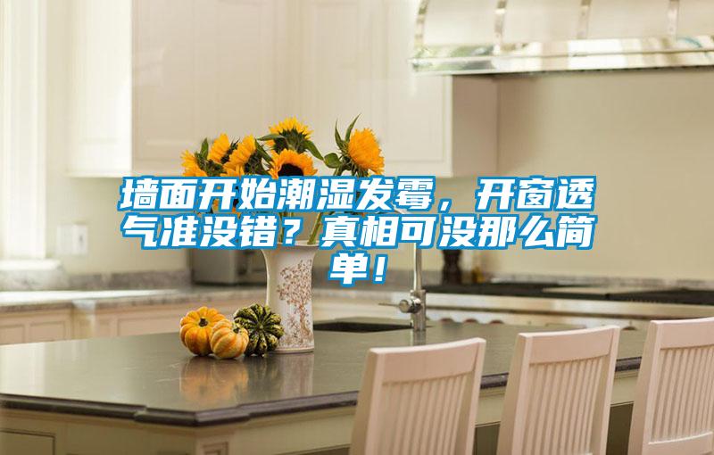 墻面開始潮濕發(fā)霉，開窗透氣準(zhǔn)沒錯(cuò)？真相可沒那么簡(jiǎn)單！