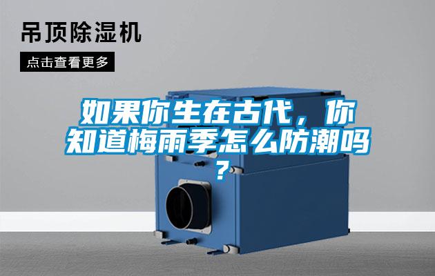 如果你生在古代，你知道梅雨季怎么防潮嗎？