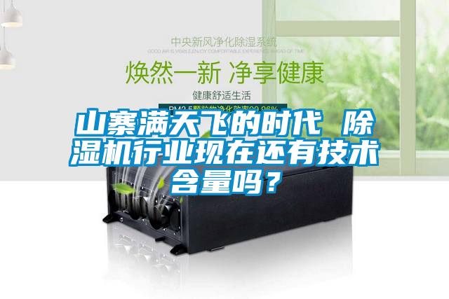 山寨滿天飛的時代 除濕機行業現在還有技術含量嗎？