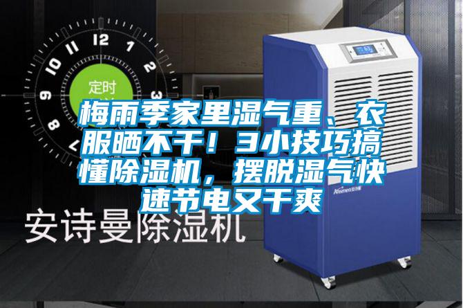 梅雨季家里濕氣重、衣服曬不干！3小技巧搞懂除濕機(jī)，擺脫濕氣快速節(jié)電又干爽