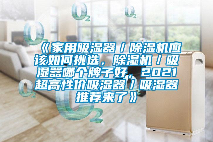 《家用吸濕器／除濕機(jī)應(yīng)該如何挑選，除濕機(jī)／吸濕器哪個(gè)牌子好，2021超高性價(jià)吸濕器／吸濕器推薦來了》