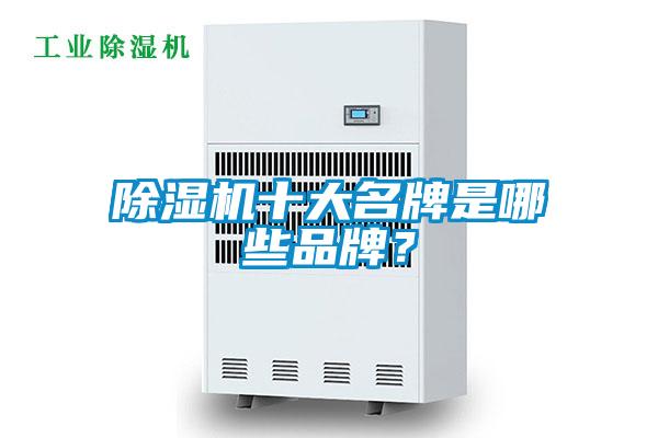 除濕機十大名牌是哪些品牌？