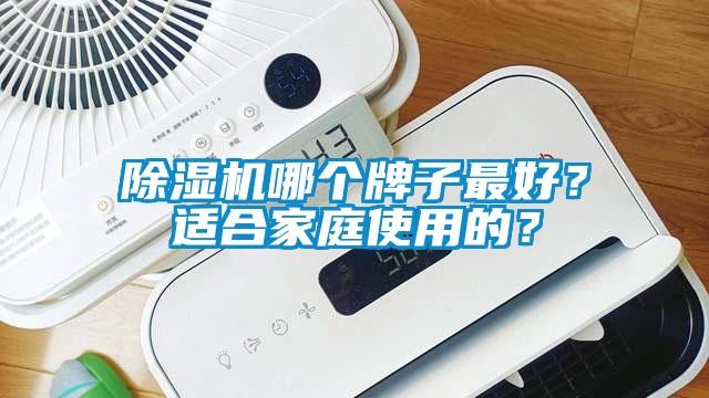 除濕機哪個牌子最好？適合家庭使用的？