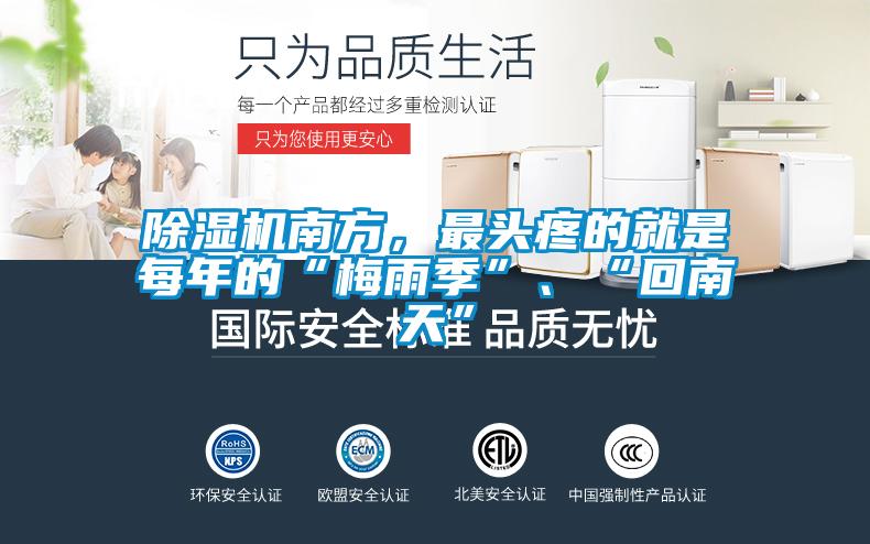 除濕機南方，最頭疼的就是每年的“梅雨季”、“回南天”