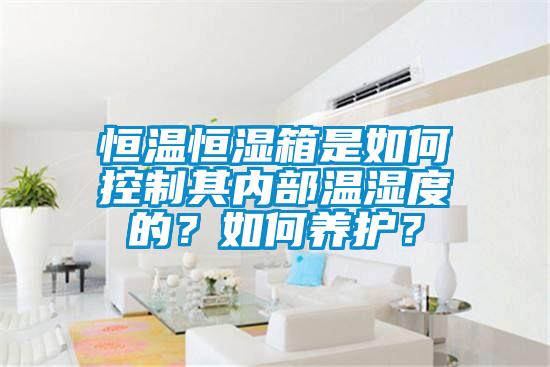 恒溫恒濕箱是如何控制其內(nèi)部溫濕度的？如何養(yǎng)護？