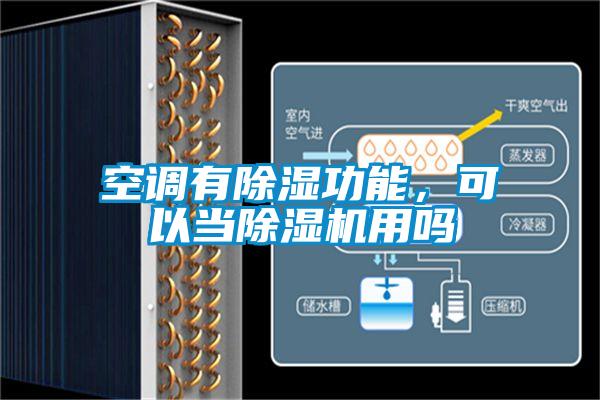空調有除濕功能，可以當除濕機用嗎