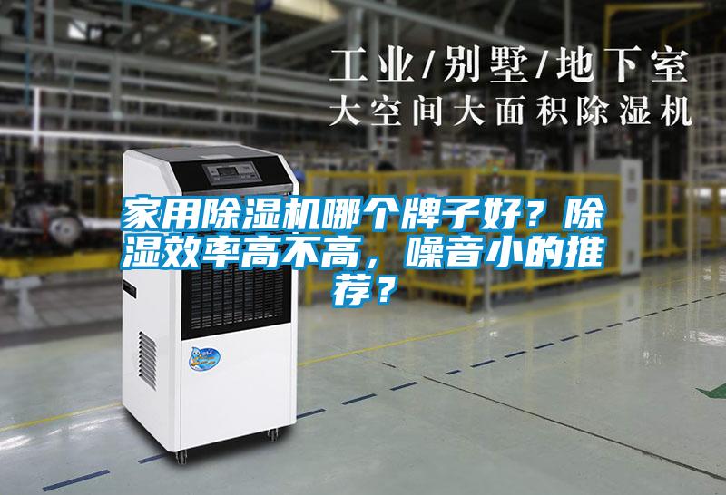 家用除濕機哪個牌子好？除濕效率高不高，噪音小的推薦？